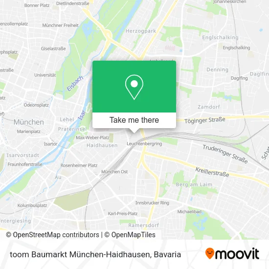 Карта toom Baumarkt München-Haidhausen