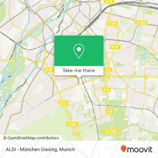 ALDI - München Giesing map