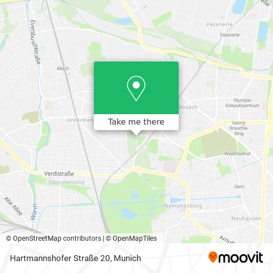 Карта Hartmannshofer Straße 20