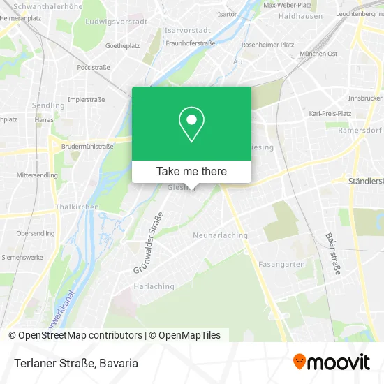 Карта Terlaner Straße