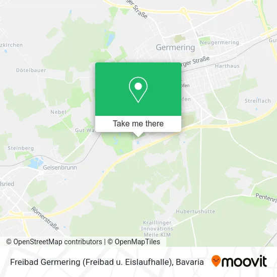 Карта Freibad Germering (Freibad u. Eislaufhalle)