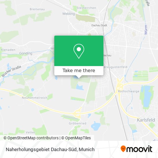 Naherholungsgebiet Dachau-Süd map