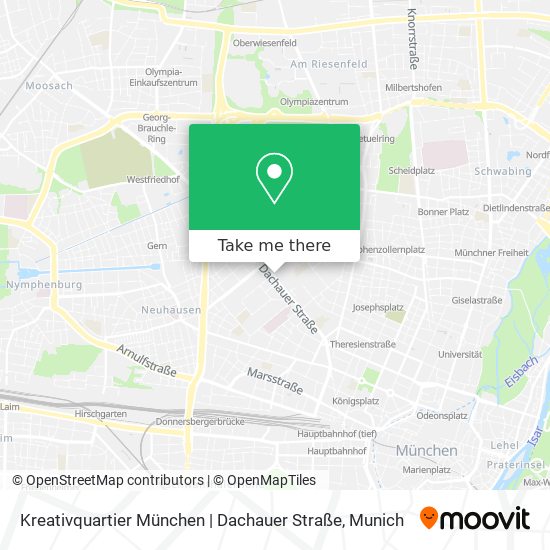 Kreativquartier München | Dachauer Straße map