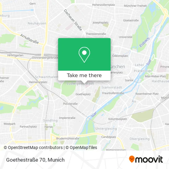 Карта Goethestraße 70
