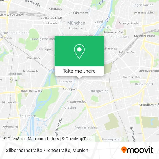 Карта Silberhornstraße / Ichostraße