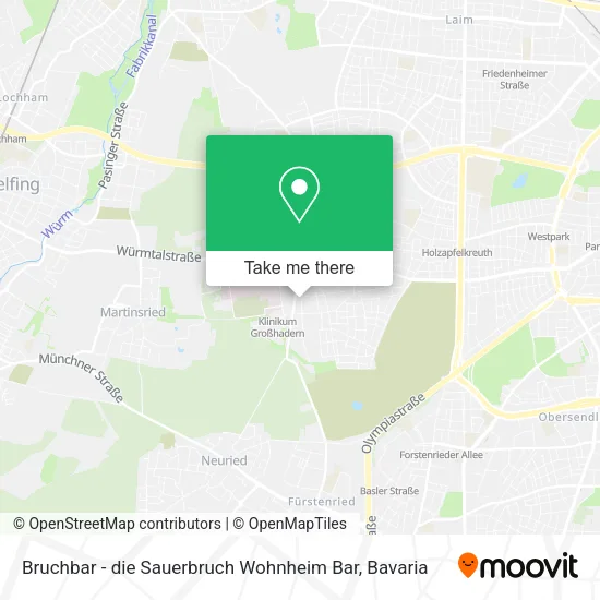 Карта Bruchbar - die Sauerbruch Wohnheim Bar