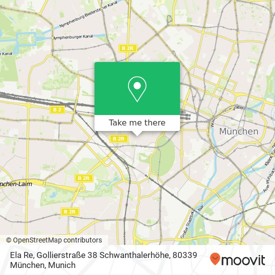 Карта Ela Re, Gollierstraße 38 Schwanthalerhöhe, 80339 München