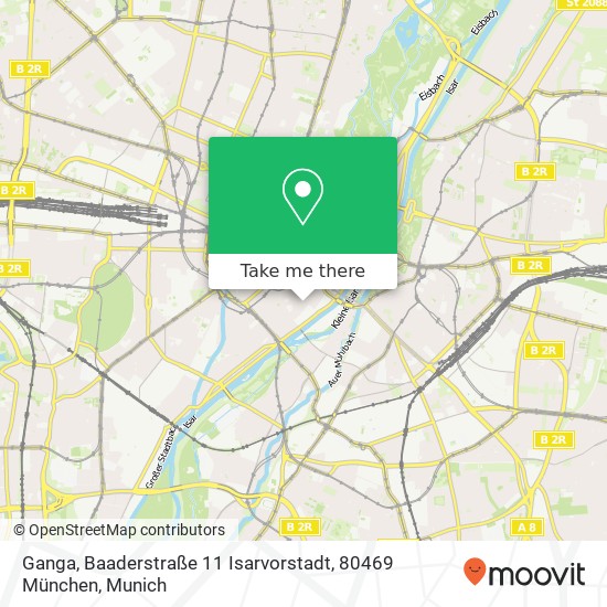 Карта Ganga, Baaderstraße 11 Isarvorstadt, 80469 München