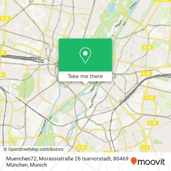 Карта Muenchen72, Morassistraße 26 Isarvorstadt, 80469 München