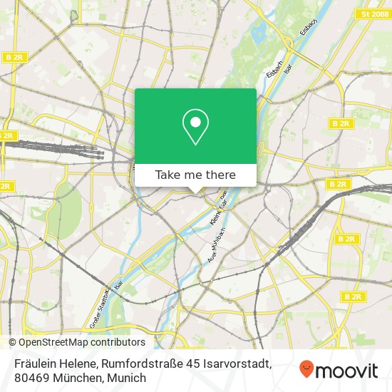 Карта Fräulein Helene, Rumfordstraße 45 Isarvorstadt, 80469 München