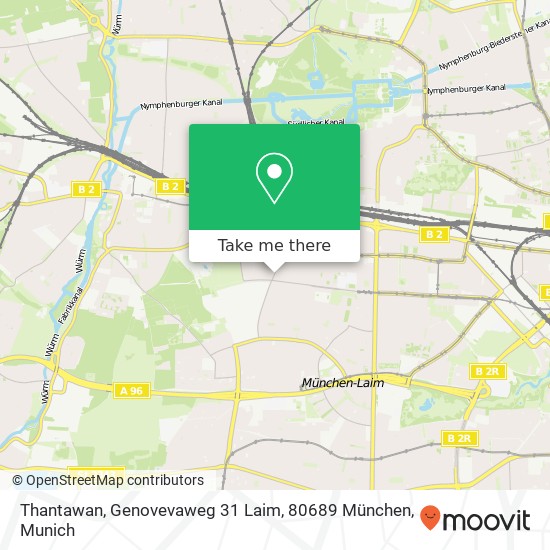 Thantawan, Genovevaweg 31 Laim, 80689 München map