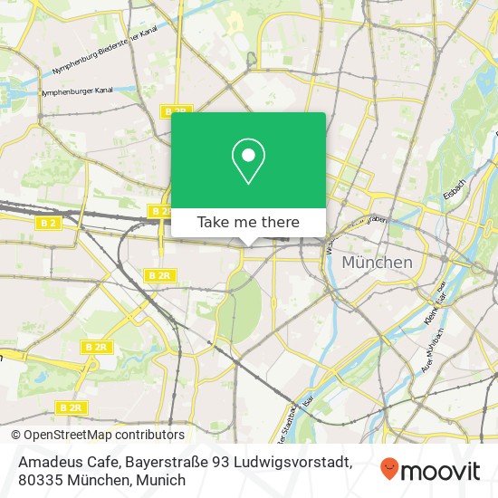 Amadeus Cafe, Bayerstraße 93 Ludwigsvorstadt, 80335 München map