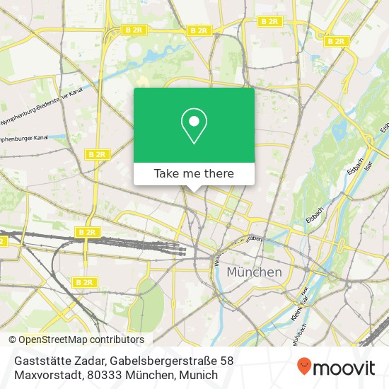 Gaststätte Zadar, Gabelsbergerstraße 58 Maxvorstadt, 80333 München map