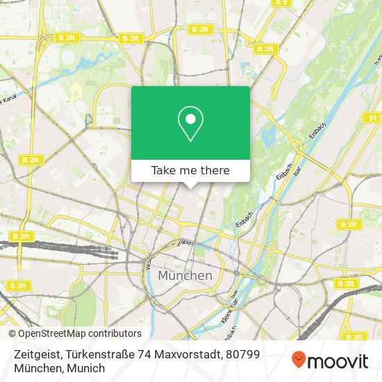 Zeitgeist, Türkenstraße 74 Maxvorstadt, 80799 München map