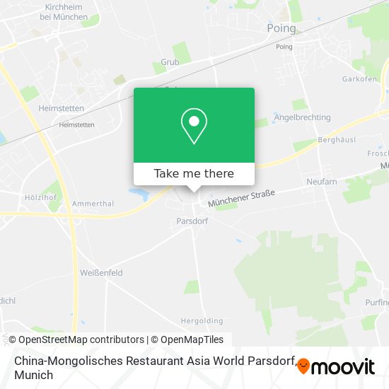 China-Mongolisches Restaurant Asia World Parsdorf map