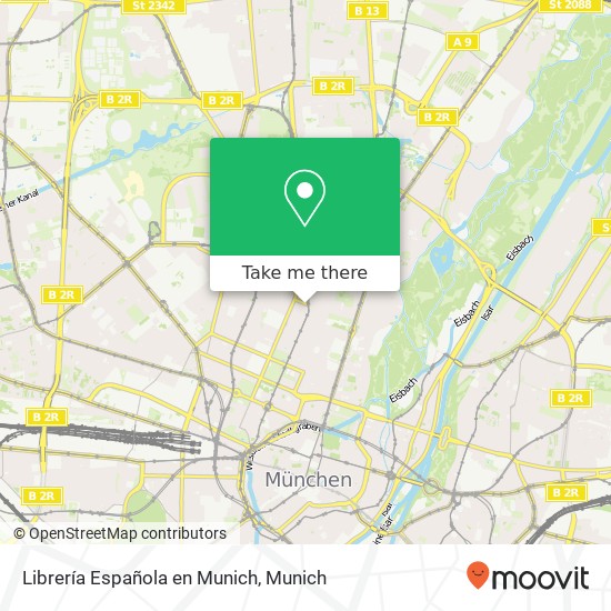 Карта Librería Española en Munich