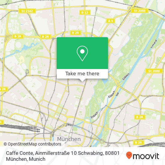 Caffe Conte, Ainmillerstraße 10 Schwabing, 80801 München map