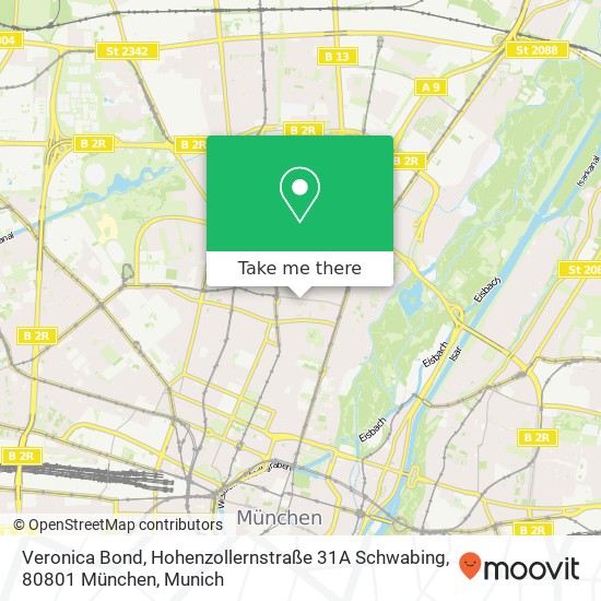 Veronica Bond, Hohenzollernstraße 31A Schwabing, 80801 München map