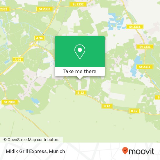 Карта Midik Grill Express, Pullach Forstern