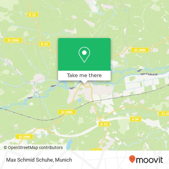 Карта Max Schmid Schuhe, Rathausplatz 19 84405 Dorfen