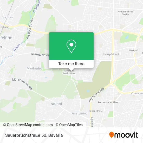 Карта Sauerbruchstraße 50