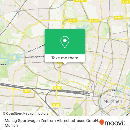 Карта Mahag Sportwagen Zentrum Albrechtstrasse GmbH