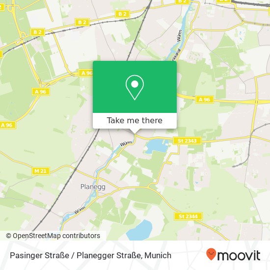 Pasinger Straße / Planegger Straße map