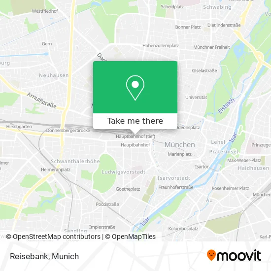 Карта Reisebank