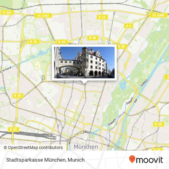 Stadtsparkasse München map