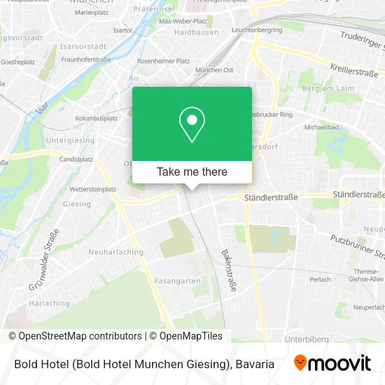 Карта Bold Hotel (Bold Hotel Munchen Giesing)