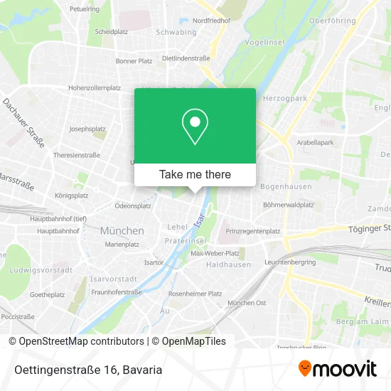 Карта Oettingenstraße 16