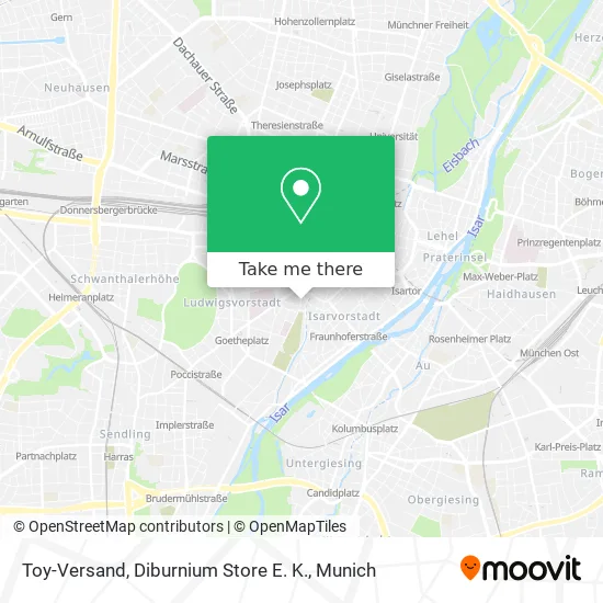 Карта Toy-Versand, Diburnium Store E. K.