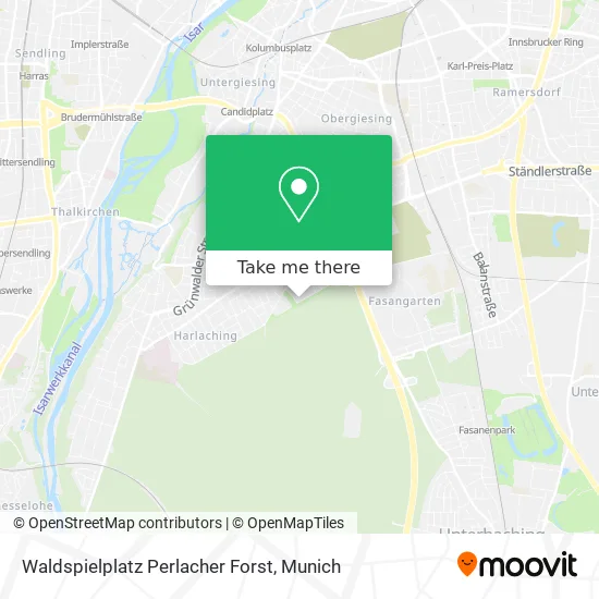 Карта Waldspielplatz Perlacher Forst