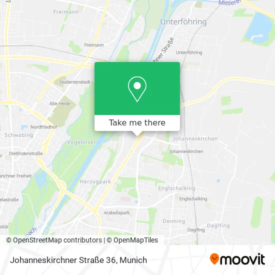 Карта Johanneskirchner Straße 36