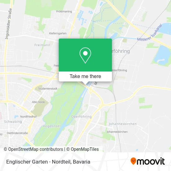 Карта Englischer Garten - Nordteil