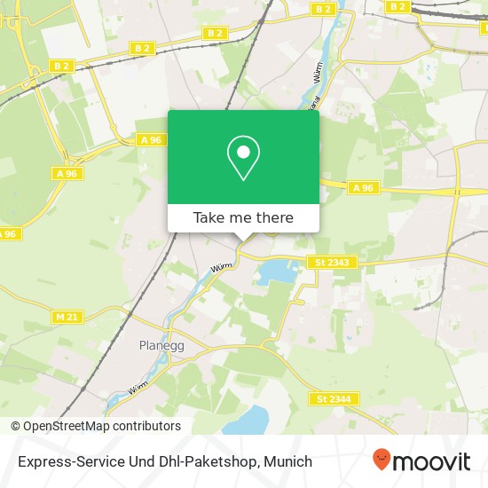 Express-Service Und Dhl-Paketshop map