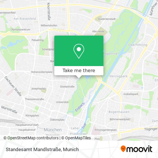 Standesamt Mandlstraße map