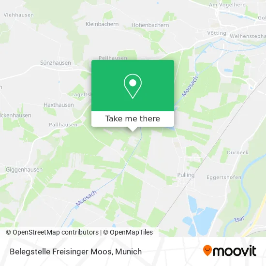 Карта Belegstelle Freisinger Moos