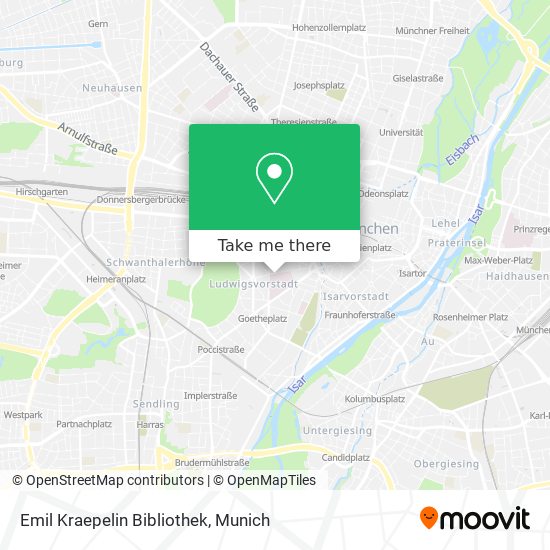 Emil Kraepelin Bibliothek map