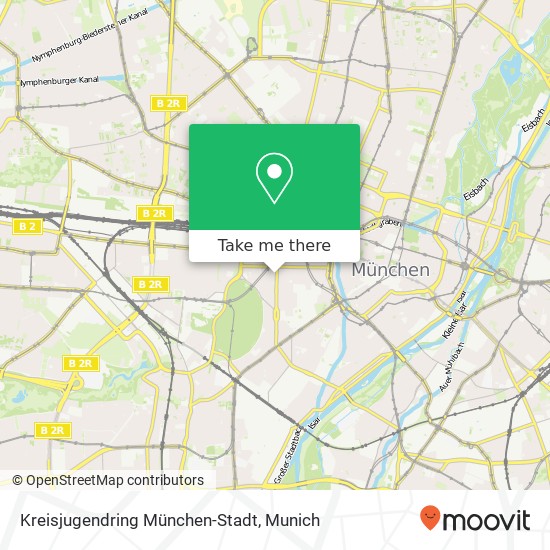 Карта Kreisjugendring München-Stadt