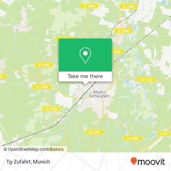 Tg-Zufahrt map