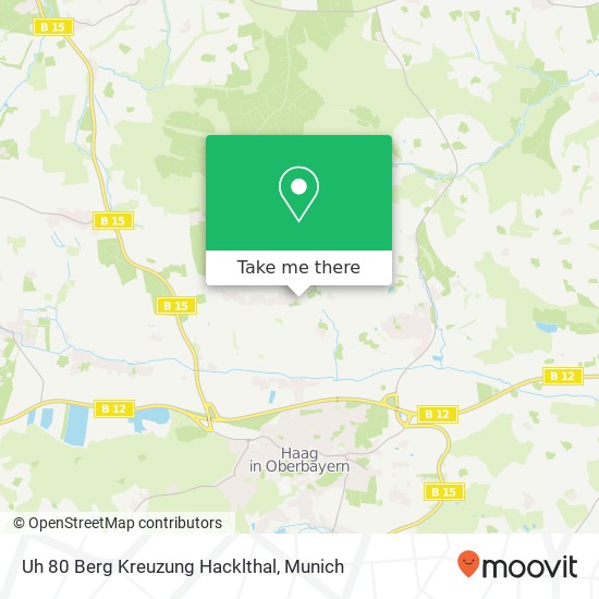 Uh 80 Berg Kreuzung Hacklthal map