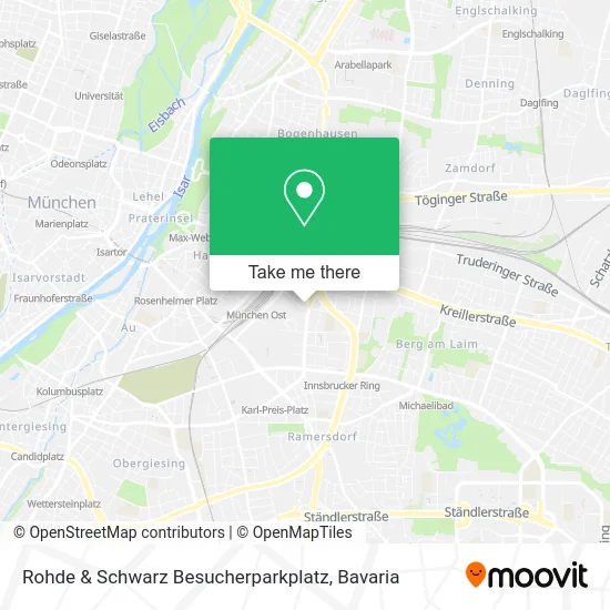 Rohde & Schwarz Besucherparkplatz map