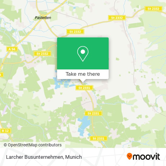 Larcher Busunternehmen map