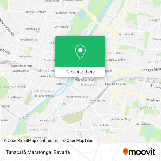Карта Tanzcafè Maratonga