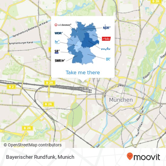 Bayerischer Rundfunk map