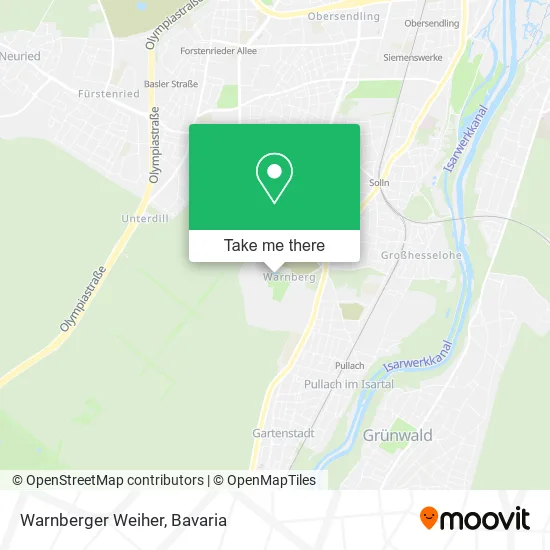 Карта Warnberger Weiher