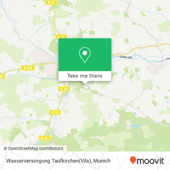 Карта Wasserversorgung Taufkirchen(Vils)