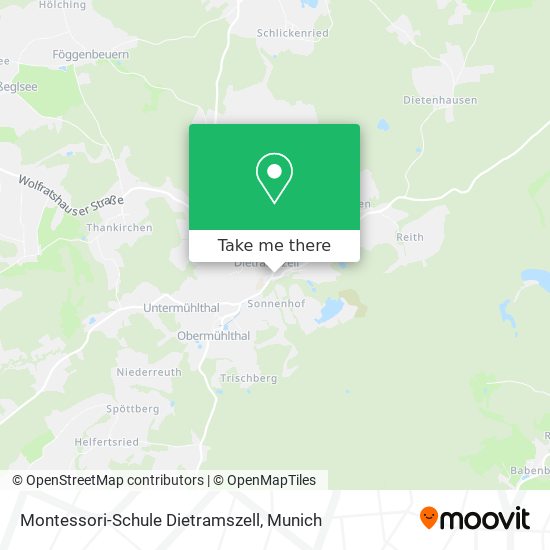 Montessori-Schule Dietramszell map