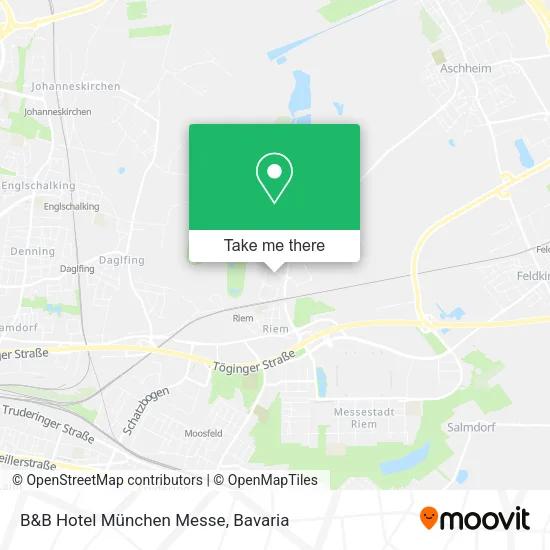 Карта B&B Hotel München Messe
